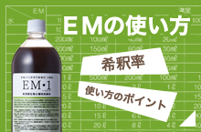 EMの使い方 希釈率 使い方のポイント